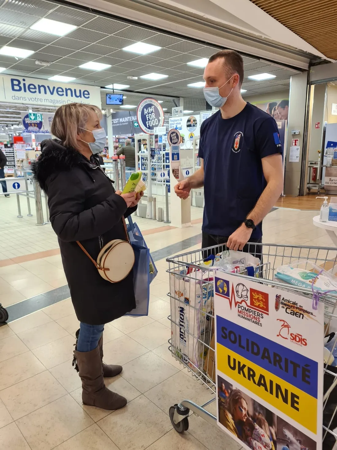 Pompiers Calvados Ukraine collecte